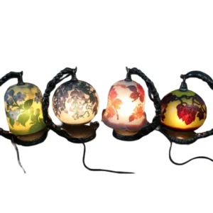 レリーフランプ ガレ調 4点まとめ