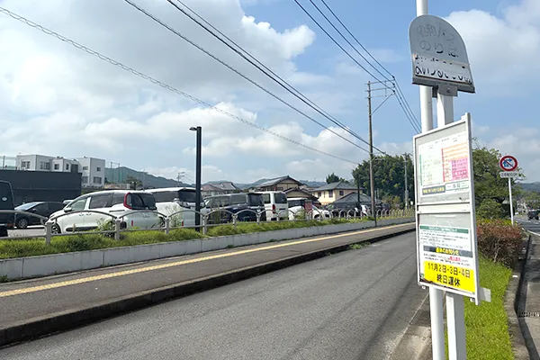 昭和バス「まいづる999前」バス停を下車します。
