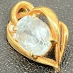 K18 アクアマリン ネックレストップ