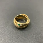 K18 エメラルド リング