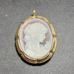K18 カメオ ペンダントトップ