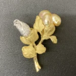 K18 ダイヤモンドブローチ