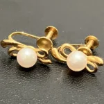 K18 パール イヤリング