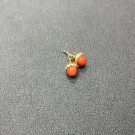 K18 珊瑚（サンゴ） イヤリング