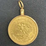 K21.6 20ペソ アステカ金貨 ネックレストップ