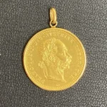K24 オーストリア ダカット金貨付 ネックレストップ
