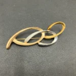 Pt850・K18 ブローチ