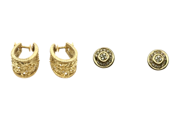 タサキ ピアス　K10 ダイヤ ピアス