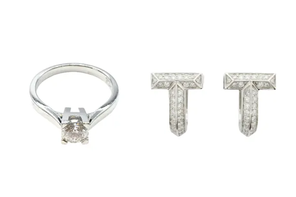 ハリーウィンストン HWロゴ リング ティファニー Tワン ピアス
