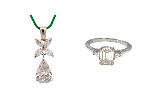 ハリーウィンストン リング Pt・Pm900 ダイヤ ネックレス