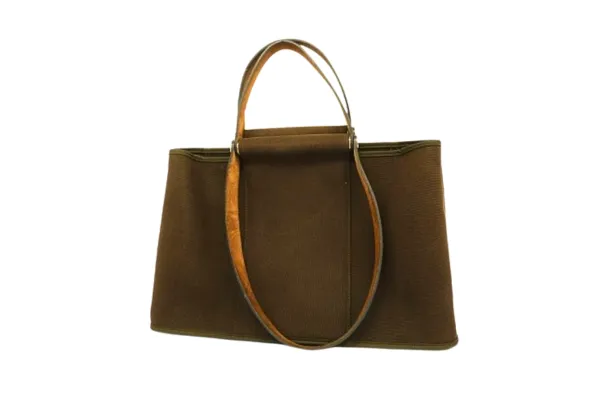 エルメス カバックGM ハンドバッグ キャンバス×レザー ブラウン