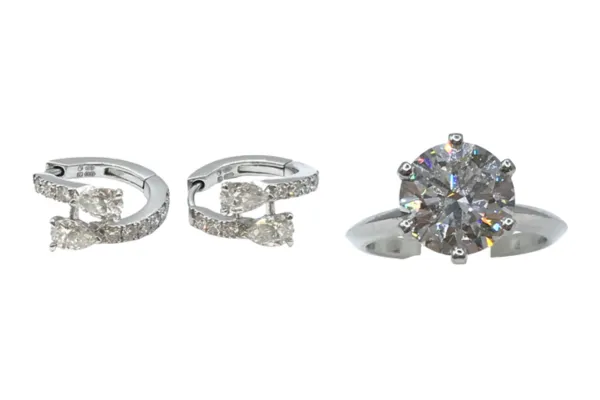 ティファニーのグラフデュエットピースピアスとリング