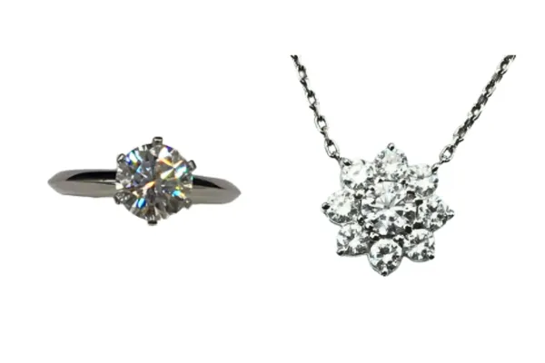 ティファニー セッティングエンゲージメント リング Pt850/Pt900 ダイヤ ネックレス