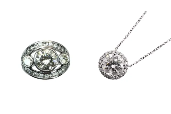 ティファニー ソレスト ネックレス Pt・Pm900 ダイヤ リング