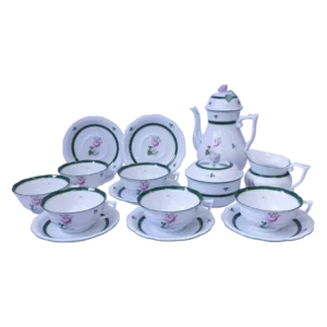 ヘレンド カップ＆ソーサー6客 ポット他17ピースセット ウィーンのバラ