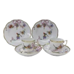 ヘレンド デミタスカップ&ソーサー プレート2枚セット 地中海の庭