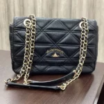 ヴィヴィアン・ウエストウッド キルティングチェーンショルダーバッグ レザー