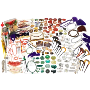 珊瑚 真珠 鼈甲 緑石 天然石 蒔絵 和装品 帯留め かんざし等