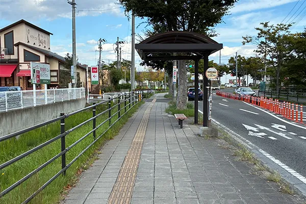 宮城交通「利府役場前」バス停を下車します。