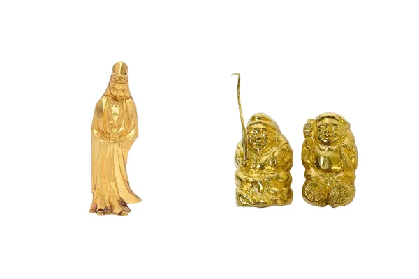 24金 (K24) 恵比寿大黒天置物 24金(K24)観音像