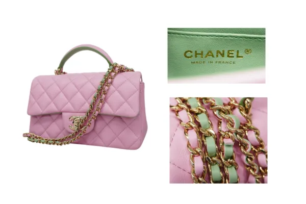 シャネル マトラッセ チェーンショルダーバッグ ラムスキン