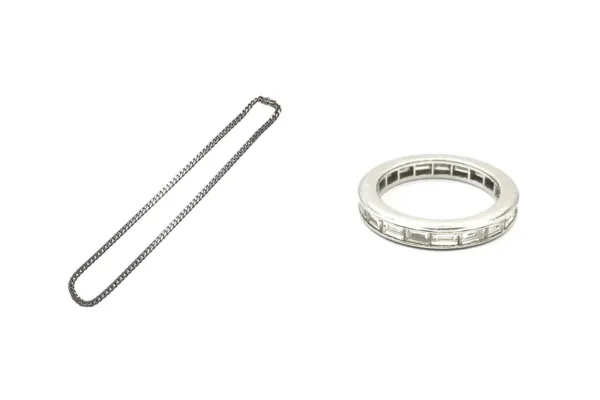 ハリーウィンストン リング プラチナ850(Pt850) 喜平ネックレス