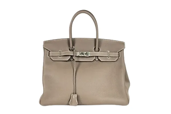 エルメス バーキン35 ハンドバッグ レザー エトゥープ