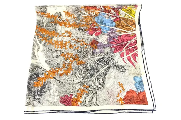 エルメス カレジェアン スカーフ シルク