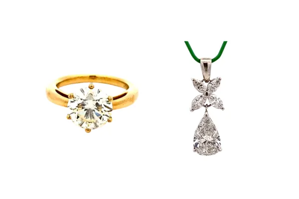 K18 ダイヤ リング ダイヤネックレス