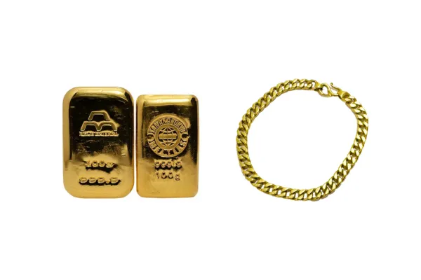 23金 (K23) 喜平ブレスレット 24金 (K24) インゴット 2枚まとめ