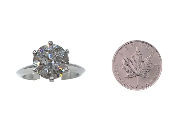 プラチナ1000 (Pt1000) メイプルリーフ プラチナ コイン ティファニー リング