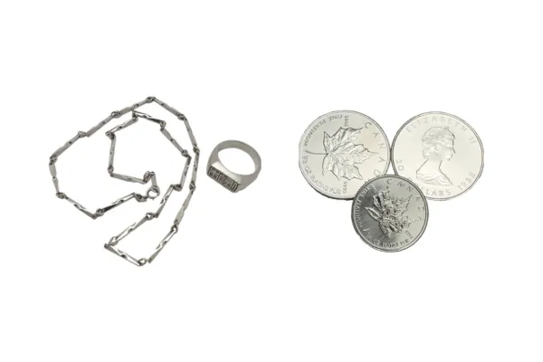 プラチナ1000 (Pt1000) メープルプラチナコイン プラチナ850(Pt850)ネックレス・リング