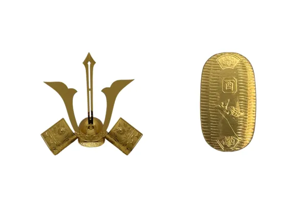 純金 (ゴールド) の兜 24金 (K24) 十二支小判 酉