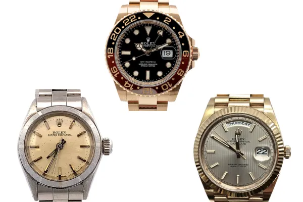 ロレックス オイスターパーペチュアル 6623　GMTマスターⅡ 126715CHNR　デイデイト 228235