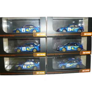 hpi racing 1/43 スバル インプレッサ WRC’97 スウェーデン モンテカルロほか ミニカー 計6台