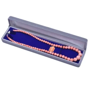 ピンク珊瑚 丸玉 グラデーションネックレス