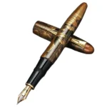 プラチナ PLATINUM 万年筆1点 ペン先18K 出雲 加賀蒔絵 滝山水