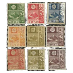 プレミア切手 未使用 旧版富士鹿4銭 8銭 20銭 旧版改色富士鹿4銭 8銭 20銭 新版改色富士鹿4銭 8銭 20銭