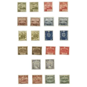 プレミア切手 未使用 満州国皇帝御来訪 4種 関東局30年 4種 満州建国10年 4種