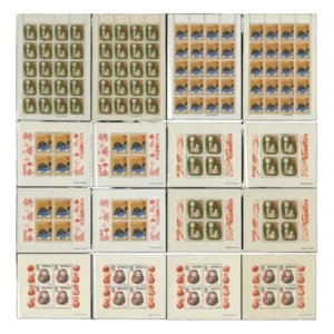 プレミア年賀切手 未使用 昭和30年～33年 SS小型シート各4点づつ 昭和31年32年 20面シート各2枚づつ