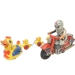 ヨネザワ 月光号 (マント無し) 月光仮面 アヒル4匹 レトロ ブリキのおもちゃ