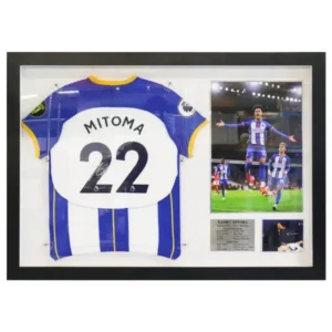 三苫薫 直筆サイン入りユニフォーム 額入り ブライトン