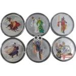 中華人民共和国 カラーコイン 10元銀貨 記念硬貨 2002年×4枚 2009年×2枚 計6枚