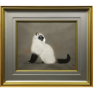 絵画 加山又造 猫