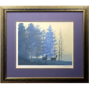 千住博 朝の湖畔