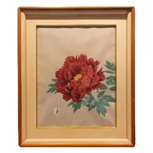 絵画 山口華陽 牡丹 木版画