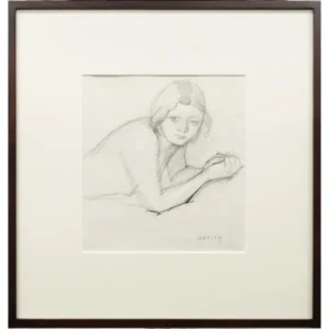 小磯良平 うつ伏せの裸婦