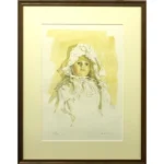 小磯良平 レースの帽子の人形