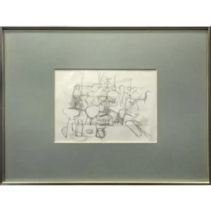 小磯良平 小説挿絵 エスキース 1960年