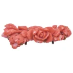 朱赤珊瑚 帯留め 和装小物